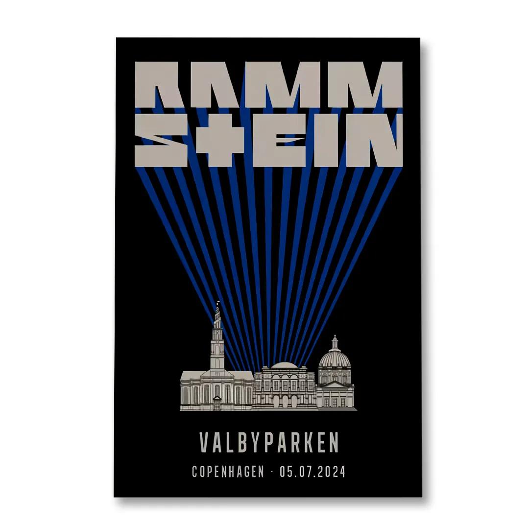Rammstein Copenhagen July 5 2024 Valbyparken Denmark Event Poster Rammstein Copenhagen July 5 2024 Valbyparken Denmark Event Poster