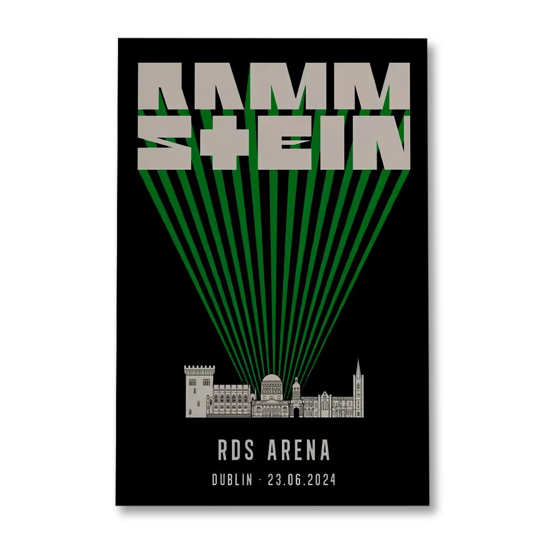 Rammstein Dublin June 23 2024 RDS Arena Ireland Event Poster Rammstein Dublin June 23 2024 RDS Arena Ireland Event Poster