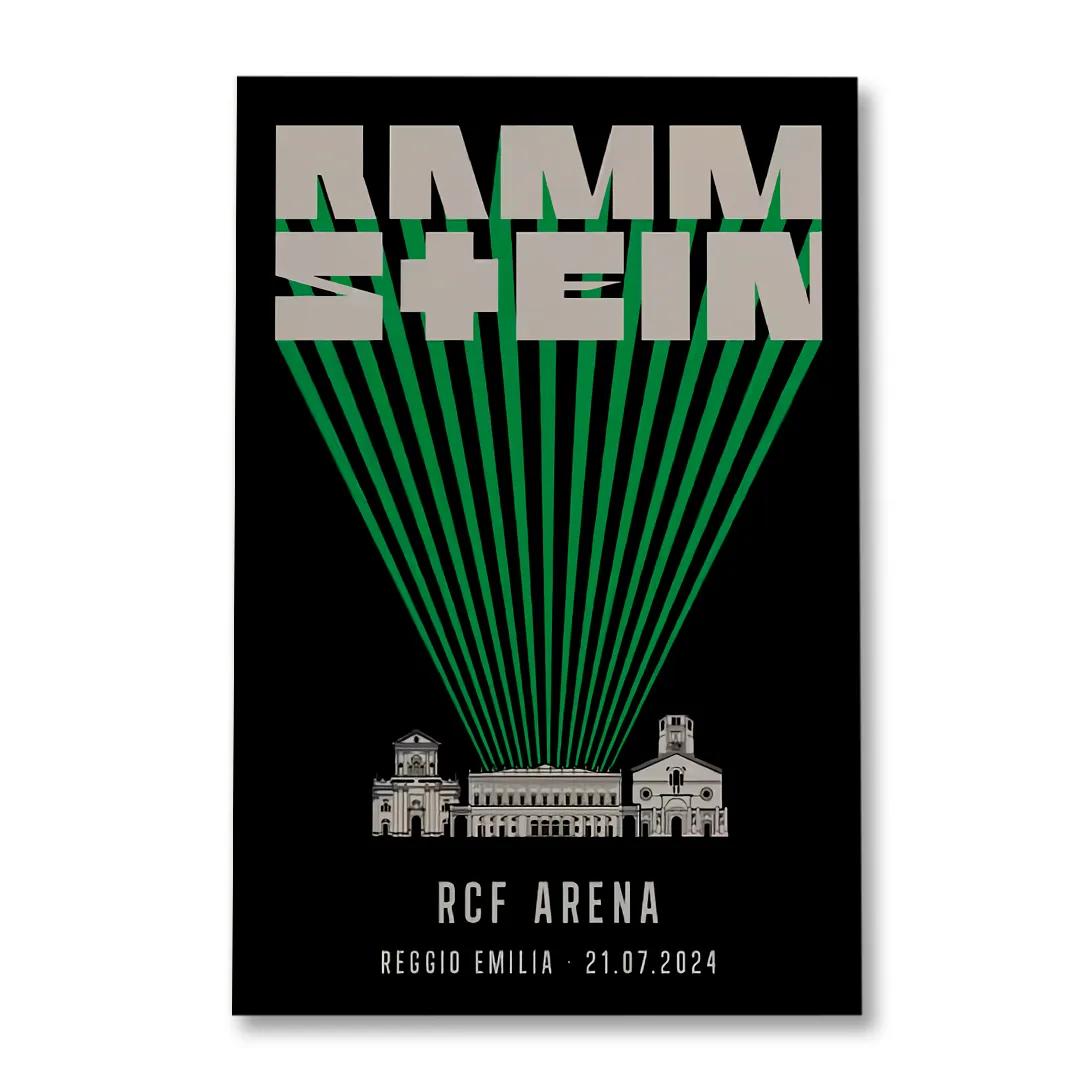 Rammstein Reggio Emilia July 21 2024 RCF Arena Italy Event Poster Rammstein Reggio Emilia July 21 2024 RCF Arena Italy Event Poster